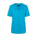 KARLOWSKY Essential | Damen Kurzarm-Kasack (pazifikblau) KS63